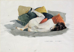 Edward Hopper, Reclining Nude 1924–27. Whitney Museum