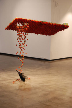 Mounts:  Claire Morgan’s ‘Fluid’ Installation Features Rotting Strawberries