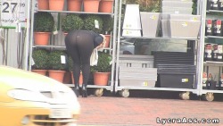 bbwgirlsfatwomen:  Big ass woman in sexy see through pants bends over in street lycraass:  www.lycraass.com - My sexy big lycra ass on show outdoors 