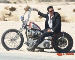 thefoundrymc:  This is the bike Michael Madsen (The Gent) rode in Quentin Tarantinos “Hellride” movie… I think Flyrite built it. Anyway; it was recently for sale by some Hollywood movie prop company at eBay.