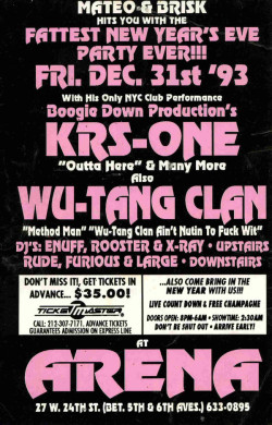 KRS-One x Wu-Tang Clan - New Years Eve Party &lsquo;93