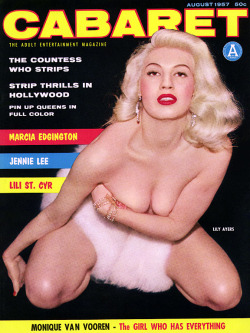  Lily Ayers Featured on the cover of the August ‘57 issue of ‘CABARET’ magazine.. 