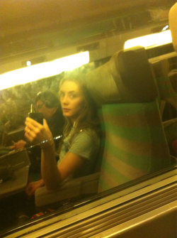 On the train back to Paris from Geneva with
