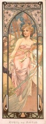 Design. Morning Awakening. Alphonse Mucha. 1899. 