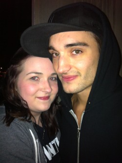 Me &amp; Tom take 2. Liverpool. 24th Feb 2012.He was such a babe, he came round this little barrier to see me &amp; my friend  