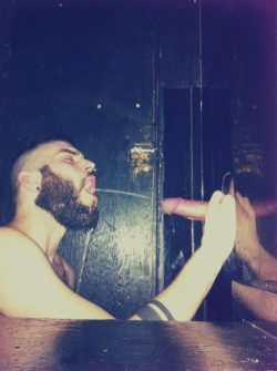 pissandbeer:  bondageandwsslave84:  Fuck yea, give me that piss  That was fun too!!First time I met Abeardedboy! 