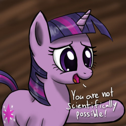 scragglysketches:  ~Twilight Sparkle: Future Perfect~ So, was I the only one who thought of this when that scene came around a second time? 