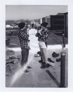 Baww I need these ridiculous boys back in my life!!! campgreenpoint:  thefilmdiaries:  Mike Lerner and Theresa Manchester. Polaroid 440. Fuji FP-3000b.  Polaroids! 