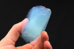 tlyudacris:  kcjo:  Aerogel, also know as frozen smoke, is the world’s lowest density solid, clocking in at 96% air. If you hold a small piece in your hand, it’s practically impossible to either see or feel, but if you poke it, it’s like styrofoam.