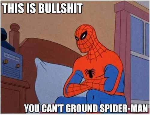 Sex franciscocalvo:  You can’t ground Spidey pictures