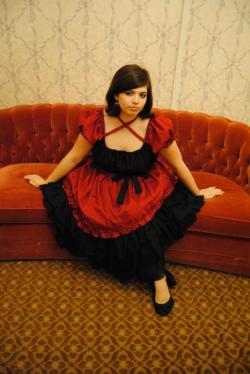 Me in my lolita at a wedding. 