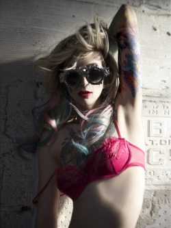 My new goal is to DIY sunglasses as awesome as Mercura&rsquo;s. photo Curtis Eberhardt model Theresa Manchester