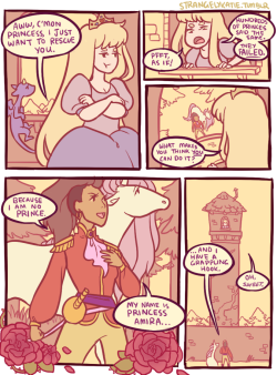 milqueyway:  homosociallyyours:  fae-with-dirtypaws:  ladywaterbear:  strangelykatie:  mock-up of a princess vs princess page shoujo style spontaneous flowers GO  In case no one knew, this is a finished comic and it is REALLY CUTE.  THAT WAS THE CUTEST