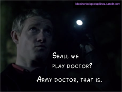 &ldquo;Shall we play doctor? Army doctor, that is.&rdquo;
