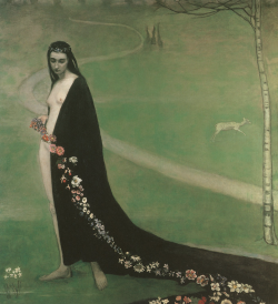 Romaine Brooks, La fille avec les fleurs (Spring), c. 1912