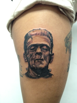 herm-ondead:  i just finished this frankenstein monster. its goin to be part o a bigger piece, which will have more background an will also include the bride of frankestein.