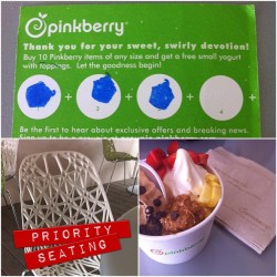 Frequent flyer✈&hellip;Lunch in DC was great today! #pinkberry😍😍 #gtown #georgetown (Taken with instagram)