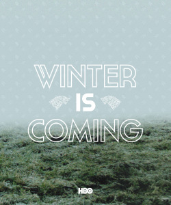  GOT House Posters  House Stark: Winter is coming  