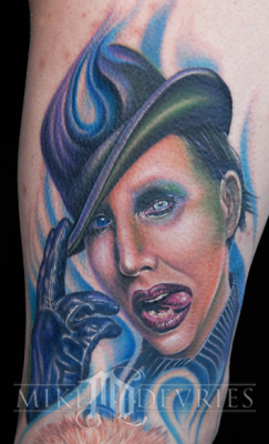 Marilyn manson done by Mike Devries