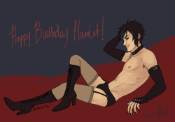 fastpuck:  cainwhatareyoudoing.png HAPPY BIRTHDAY, HAMLET ♥ Thank you so, so much for your friendship and support and all-around sweetness. I treasure meeting you more than you’ll ever know. I fight for you!   Only if this is an alternate universe