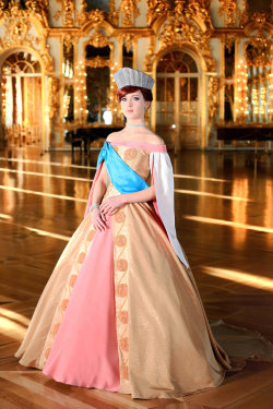 mpreg-isnt-an-emotion-manichu:  holyflaps:  frickyeahanastasia:  thebloggart:  Anastasia by ~EnvytheOne This is simply amazing.  According to the cosplayer’s deviantART page, this photograph was taken in the ballroom of the Catherine Palace itself.