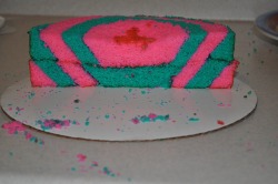 thecakebar:  Striped Cake Tutorial! (tutorial)  MUST DO