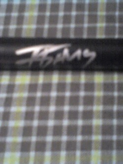 crappy pic of my signed trivium drumstick 