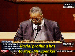 0Rdinaryy:   Congressman Bobby Rush Dons A Hoodie In Support Of Treyvon Martin, Violating