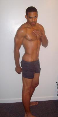 gayblack:  black stud in underwear