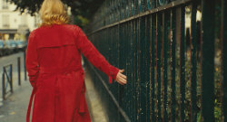 jarjarbinka:  I bought a red trench yesterday. Reminded me of the man from Paris Je Taime who is reminded of his dead wife every time he sees a red coat. I hope someday, when I am long gone, every time someone sees a red trench they are reminded of me.