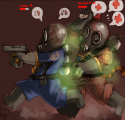Artwork by PUINKEYThe good Ol&rsquo; KF days with epic medic broski. No one could save my ass quite as well as he did&hellip;T_T
