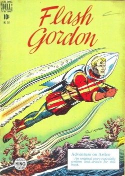 mudwerks:  (via Saved From The Paper Drive: Build your own Flash Gordon spaceship model)  From Dell Four Color #247, September 1949  