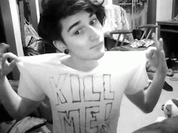 super-who-locked-in:sucha-fuckingmess:s-omethingelse:holdonmylove:  mindofgemini:  thisnoiseismusic:  Hi, there. I’m wearing a shirt that reads “Kill Me”. If you saw me at a party or on the street would you promptly murder me? What about if I had