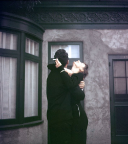 audreyandmarilyn:  Audrey Hepburn and Dean Martin during the filming of Sabrina, 1954. 