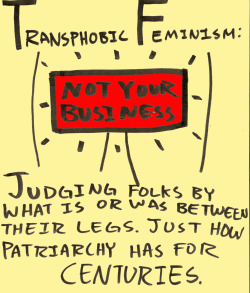 pussy-envy:  transphobic feminists - you’re