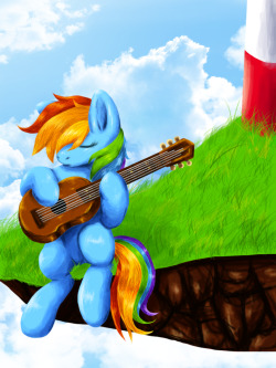 rainbowdash-likesgirls:  slashmonkey:  Windmill Windmill For The Land by ~BritishStarr  And here we have Rainbow Dash being a stereotypical lesbian  &ldquo;stereotypical lesbian&rdquo; &hellip;wat. Do all lesbians sit on a floating island singing Gorillaz