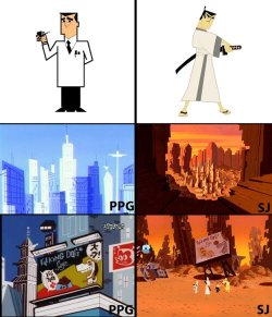 andallthatfunstuff:  iconclude:  awkwardbirds:    And I just noticed the Space Needle sort of reference!!! yay Seattle!  It’s like fucking powerpuff girls after the apocalypse  