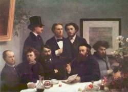 Around the Table (Writers) by Henri Fantin-Latour, 1872