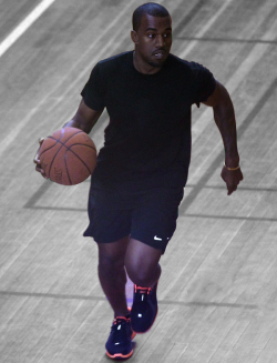  kanye west playing ball 8)