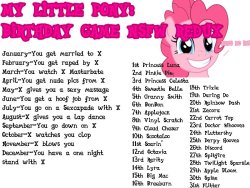 rainbowdash-likesgirls:  a-study-in-pinkie:  ecmajor:  dragonhelix:  ecmajor:  blogna:  ecmajor: Why don’t these things ever have a 17th? That’s weird. Weirder than Trixie watching me clop. Trixie…  rarity gives me a lap dance ecmajor u jelly  