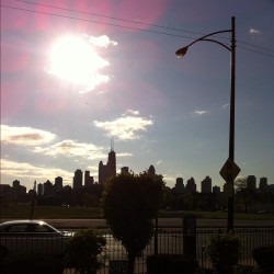 &ldquo;and the sunlight hurts my eyes&rdquo; #morning #sunlight #chicago (Taken with instagram)