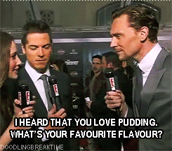  Tom Hiddleston on Pudding 