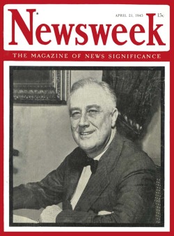 Nwkarchivist:  President Franklin D. Roosevelt Died On This Date In 1945  The Pace
