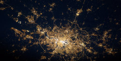london:  London Town, night of April 5th, 2012. Credit: ESA/NASA.