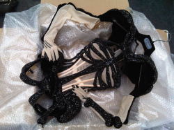 graceeexo:  Jean Paul Gaultier skeleton corset for Dita Von Teese 