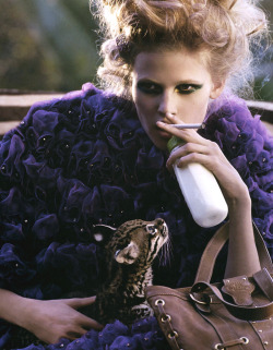Lara Stone by Mark Segal for Vogue Paris March 2007