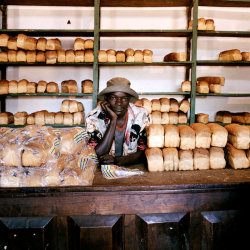 dynamicafrica:  A boy in a bread shop/bakery