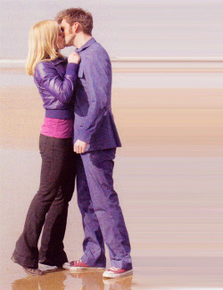 rose-tyler-and-her-doctor:   #Forever reblog this full-length shot #because she is on her tippy-toes and holding him by the lapels #and he’s balled his hands into fists#because if he lets himself touch her #he’s going to lose control and end up