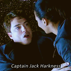 bartyjoonyah:  Captain Jack Harkness. The only man I know who can use his own name as a pick-up line. ;) 