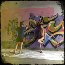 Fafa new graffiti and Yana nude photosession